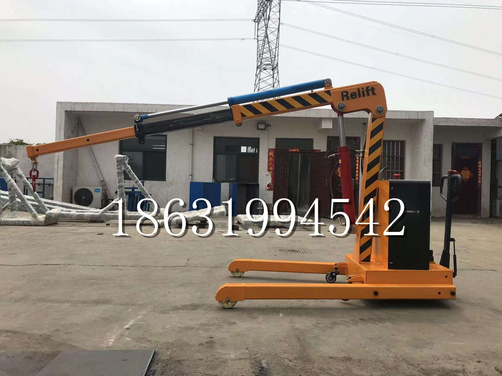 辛集市久征定做3吨三轮随车吊 农用园林绿化移树吊 平板工程用小吊机